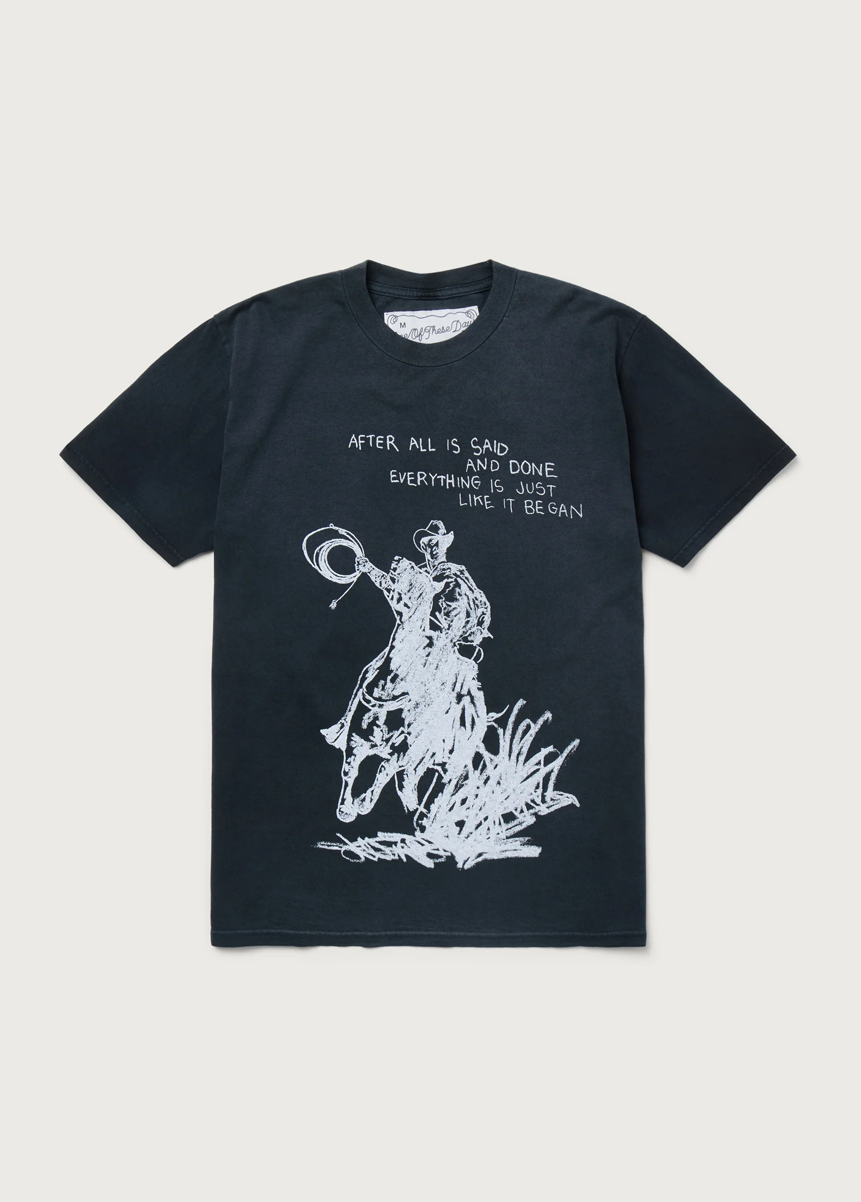 After All Is Said T-Shirt | Sun Faded Black