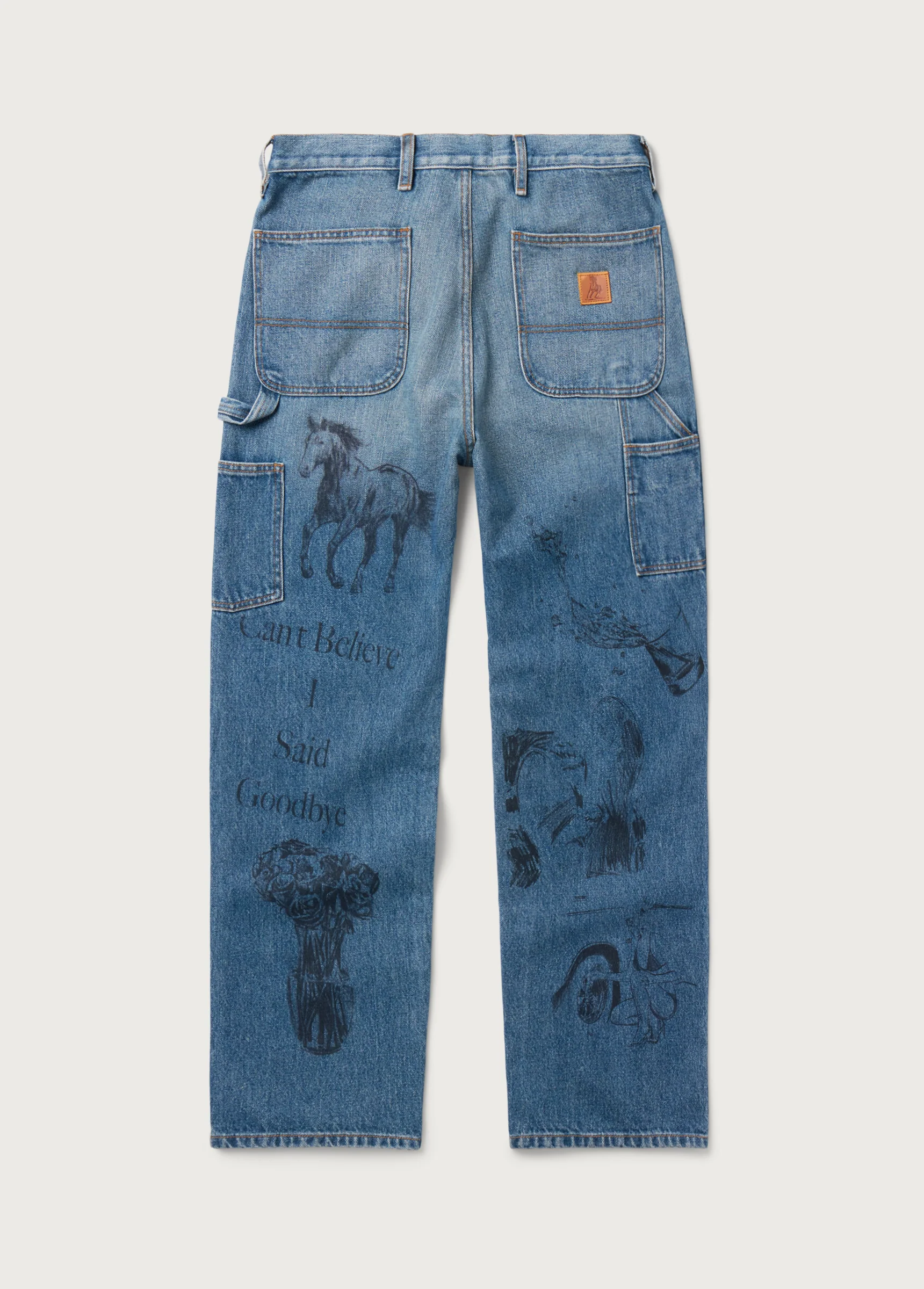 All Over Print Painters Pant | Indigo - Image 2