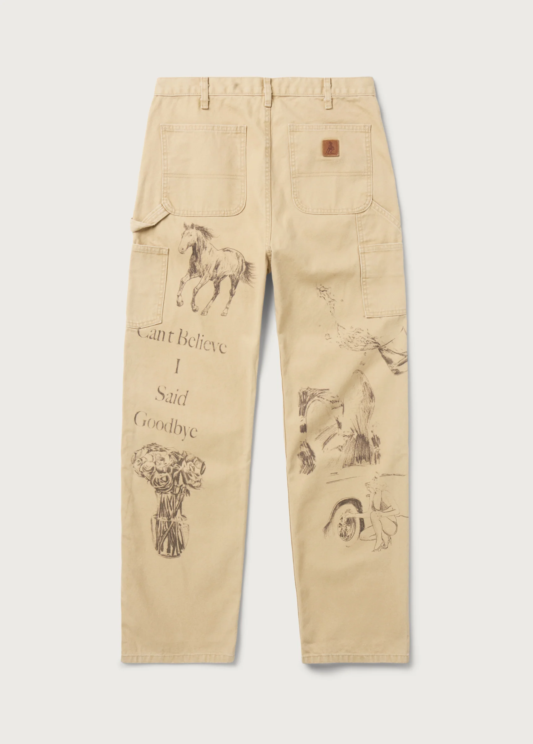 All Over Print Painters Pant | Tan - Image 2