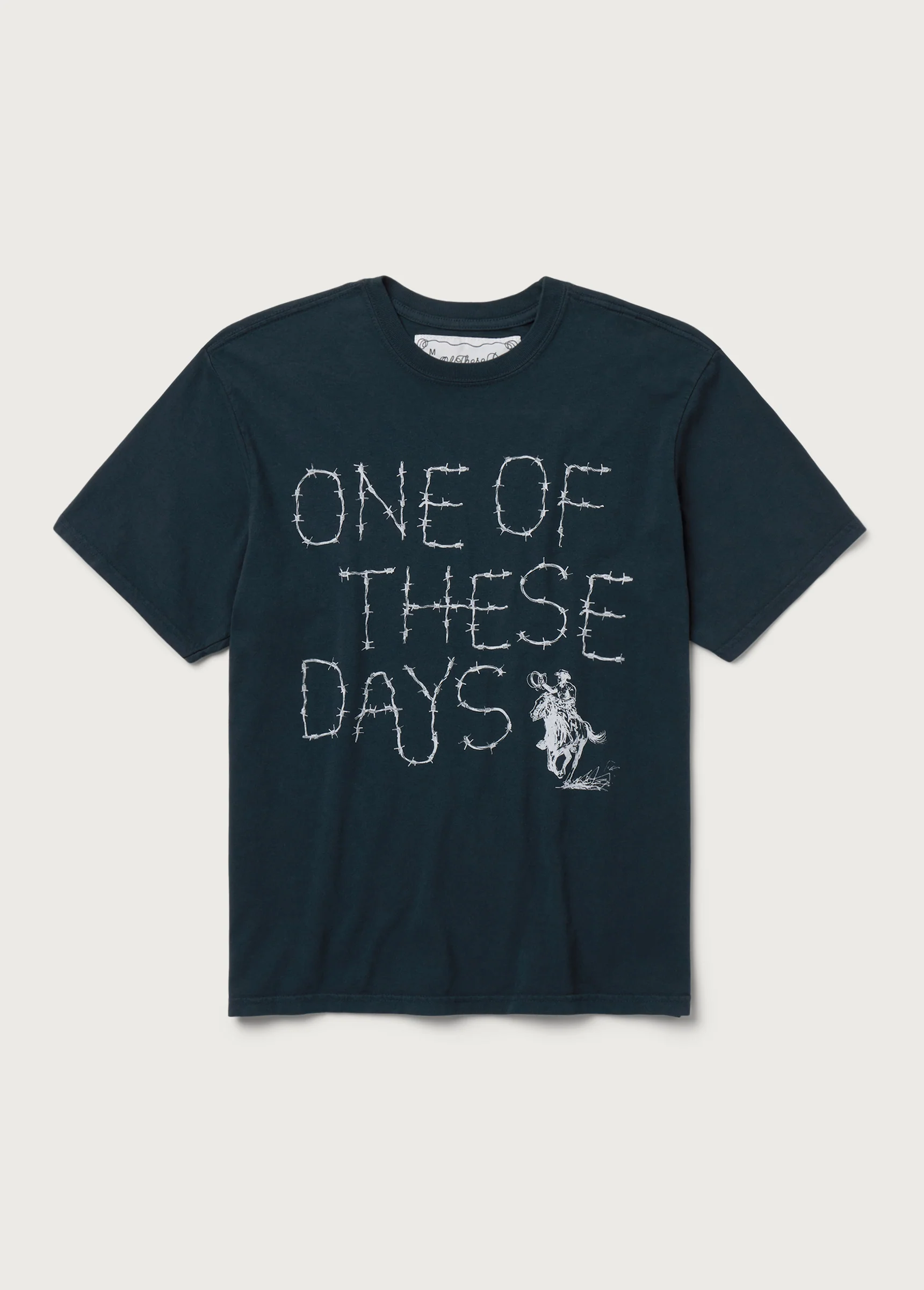 Barbed Tee | Hard Washed Black