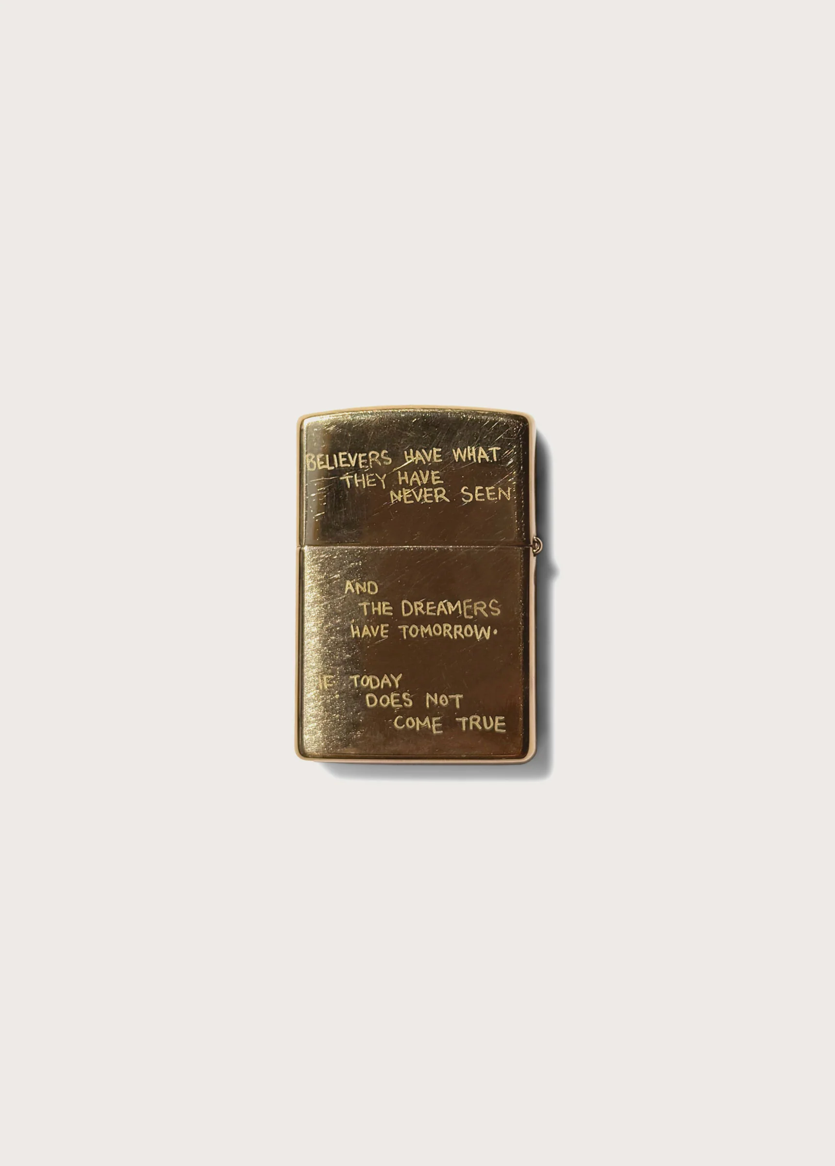 Believers Zippo | Gold - Image 2