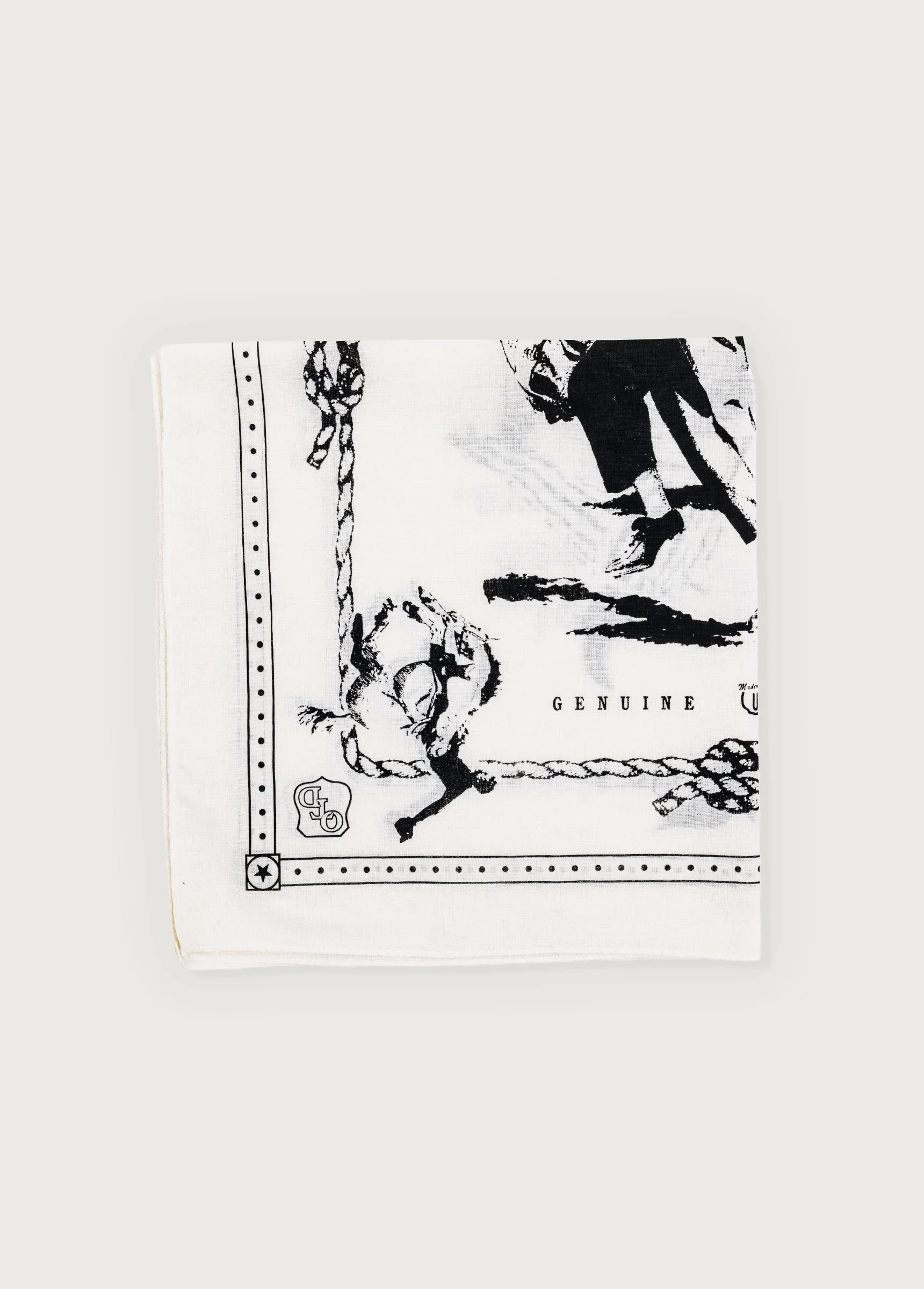 Bordered Bandana | White - Image 2