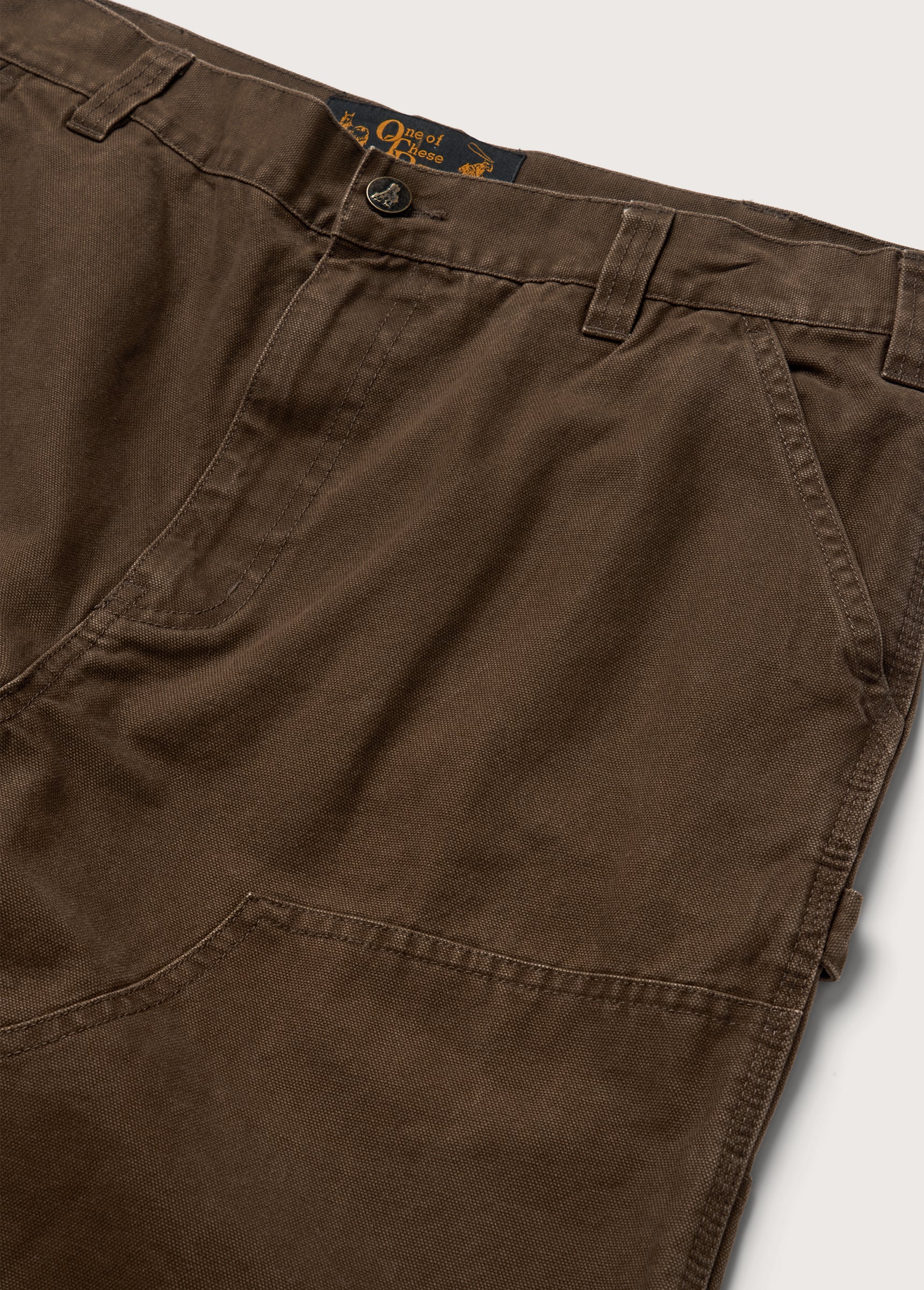 Canvas Double Knee Pant | Brown - Image 3