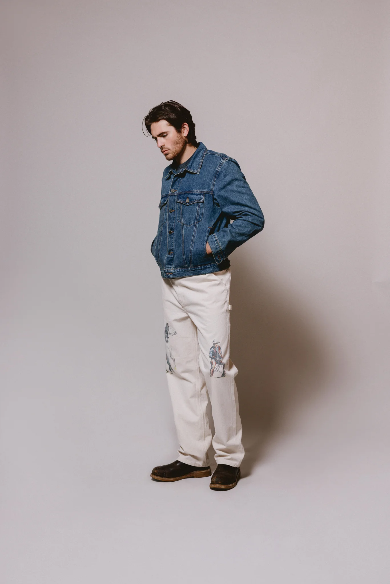 Denim Trucker Jacket | Washed Indigo - Image 8