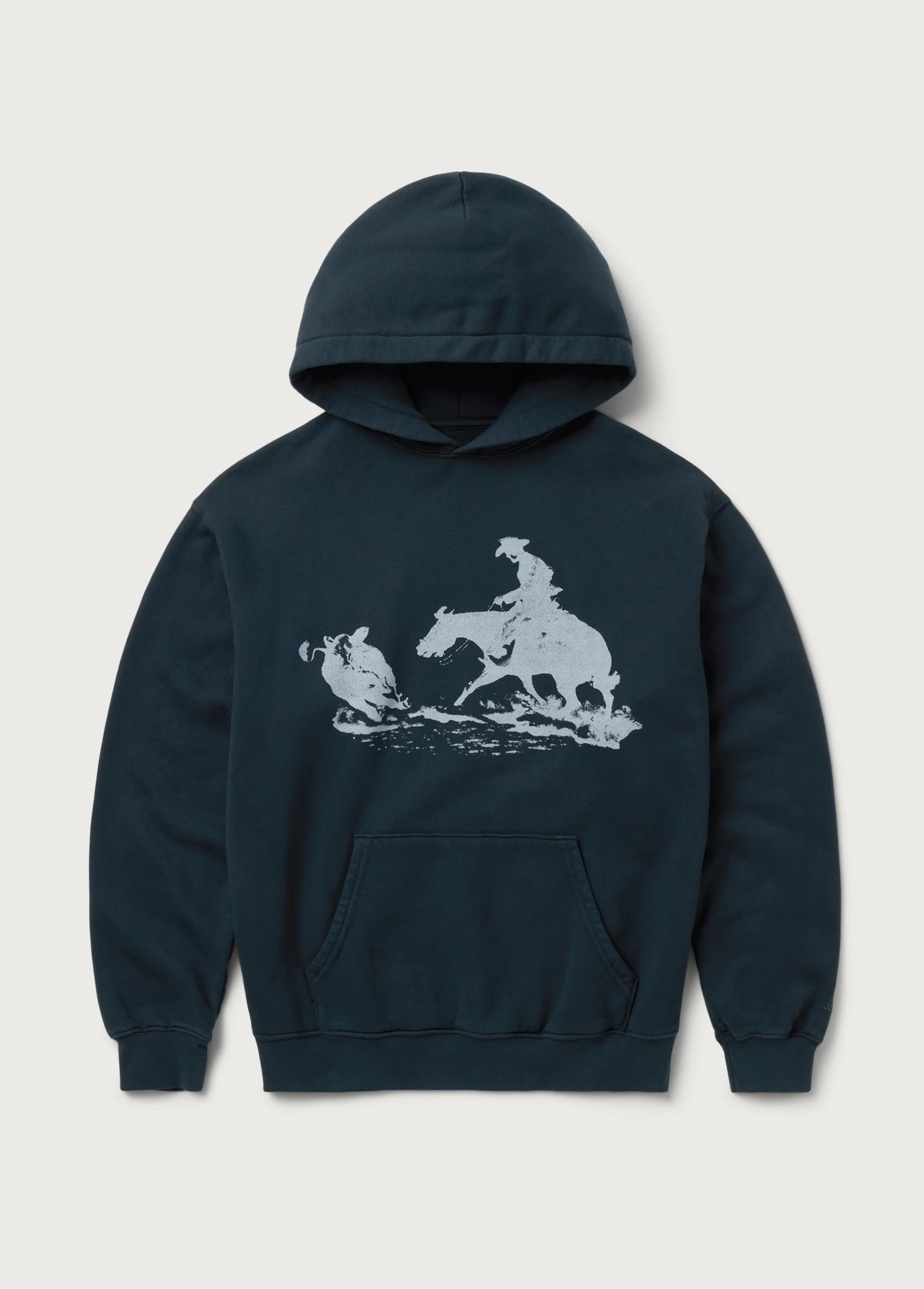 Driftin' Back Hooded Sweatshirt | Hard Washed Black