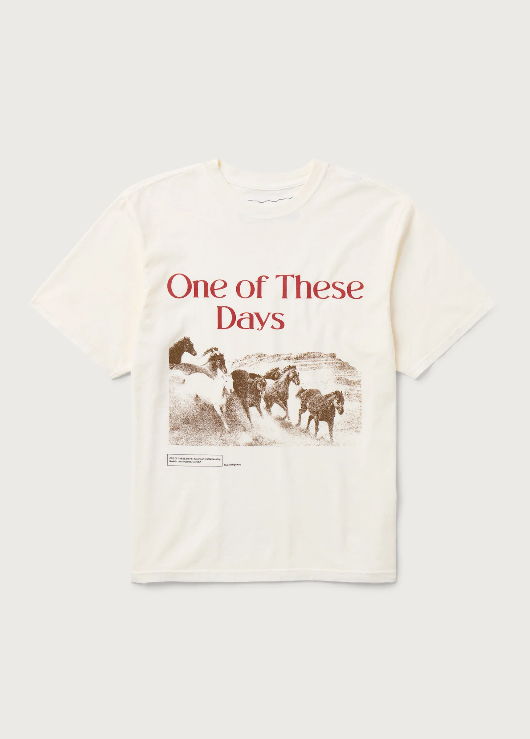 Glad You're Here With Me Tee | Bone