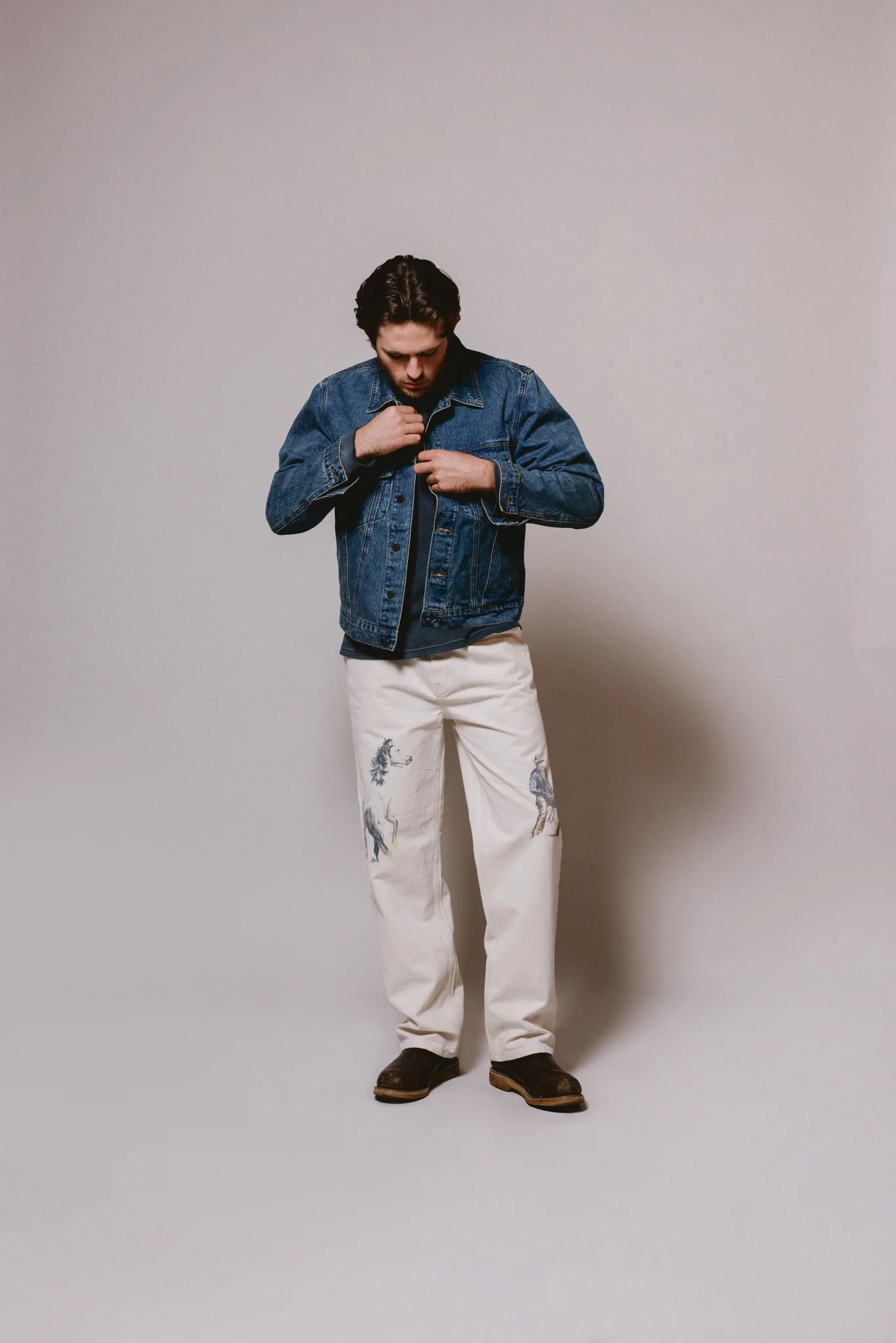 If Not For The Rest Of Time Painters Pants | Natural - Image 6