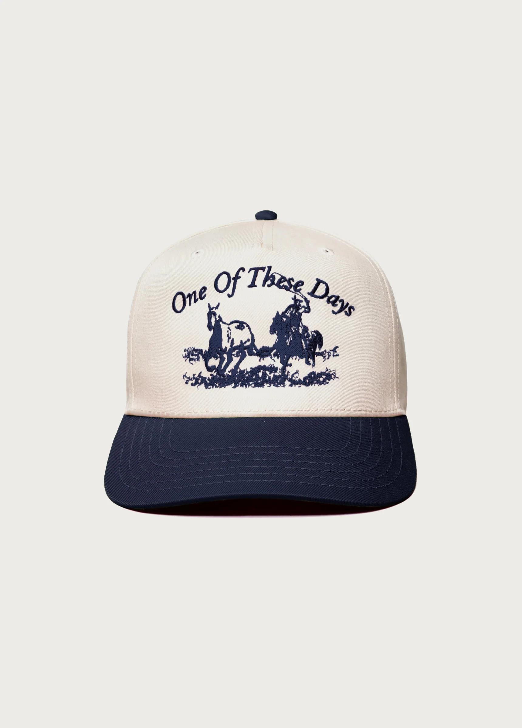 Just For A Moment 5 Panel Hat | Natural/Navy