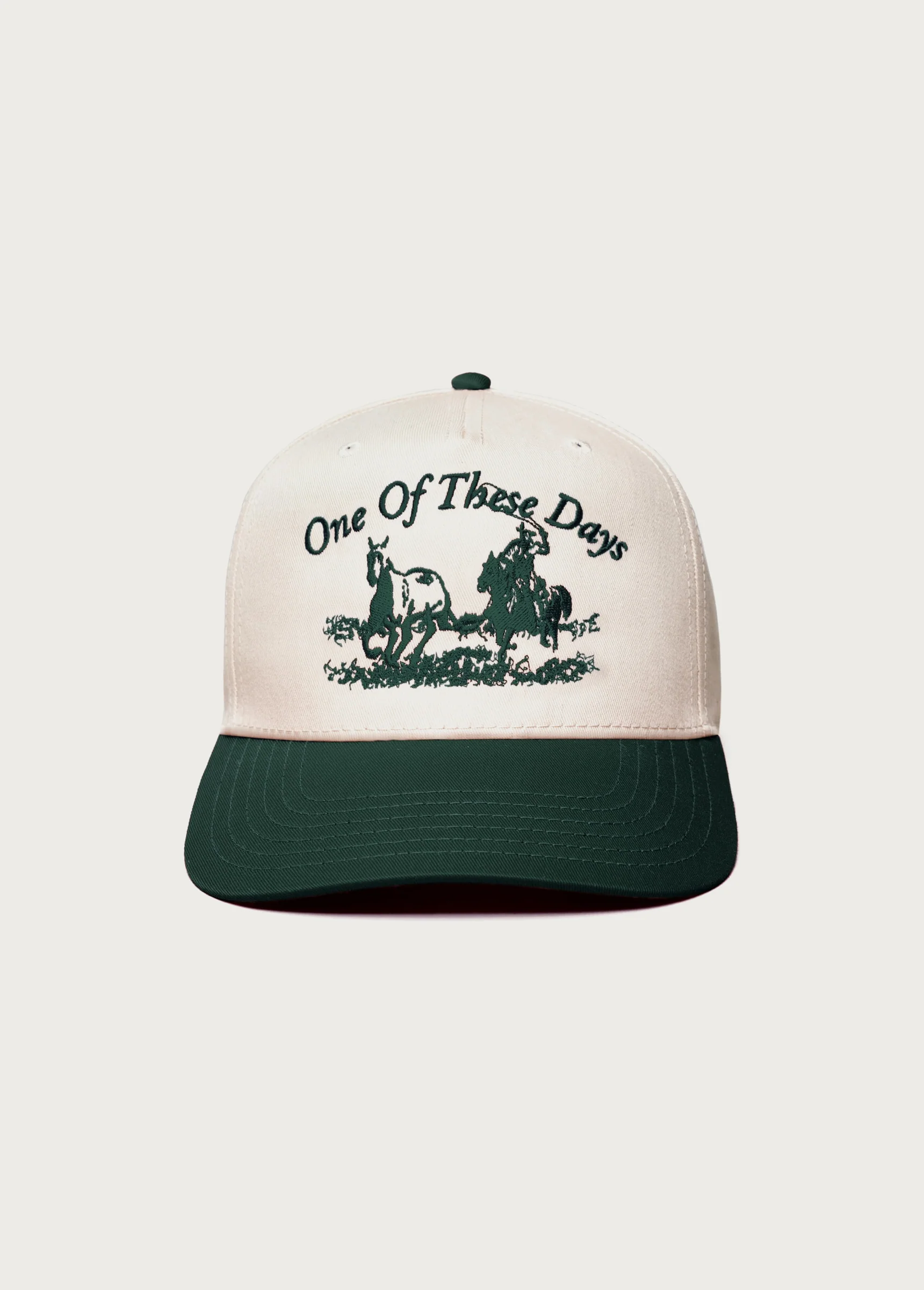 Just For A Moment 5 Panel Hat | Natural/Green