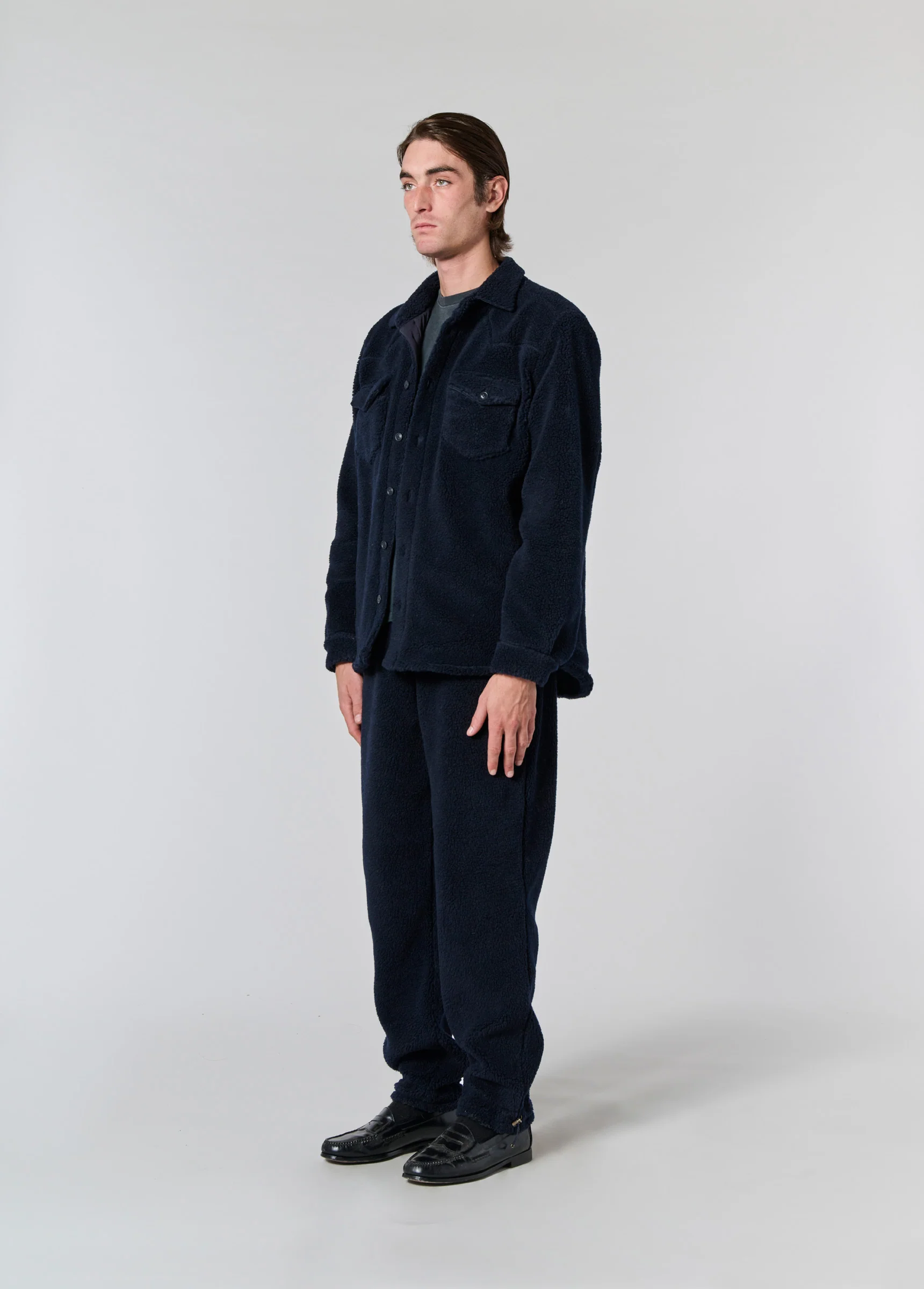 Western Sherpa Shirt | Navy - Image 6